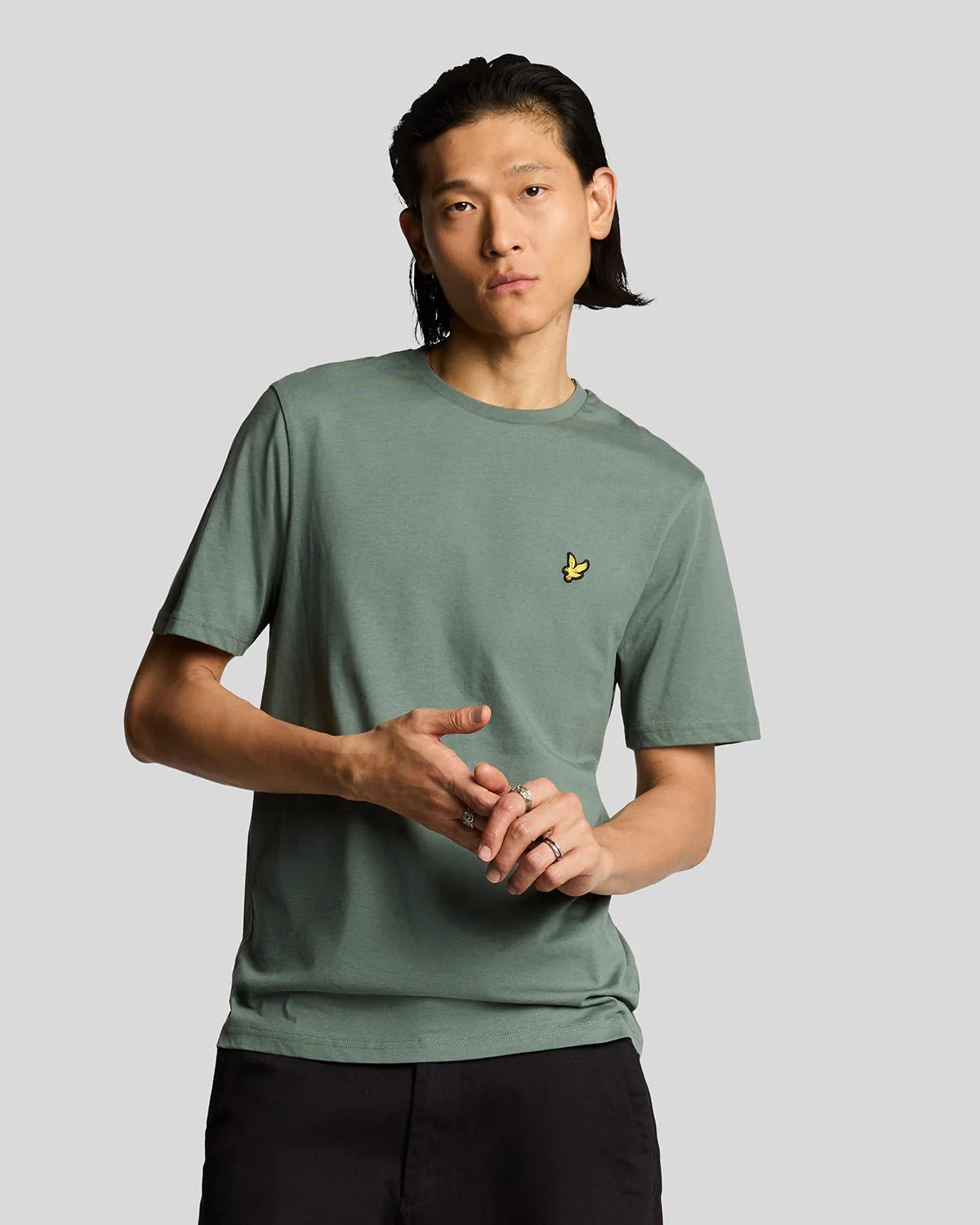 Lyle & Scott uomo t-shirt Plain TS400VOG x583 GreenM