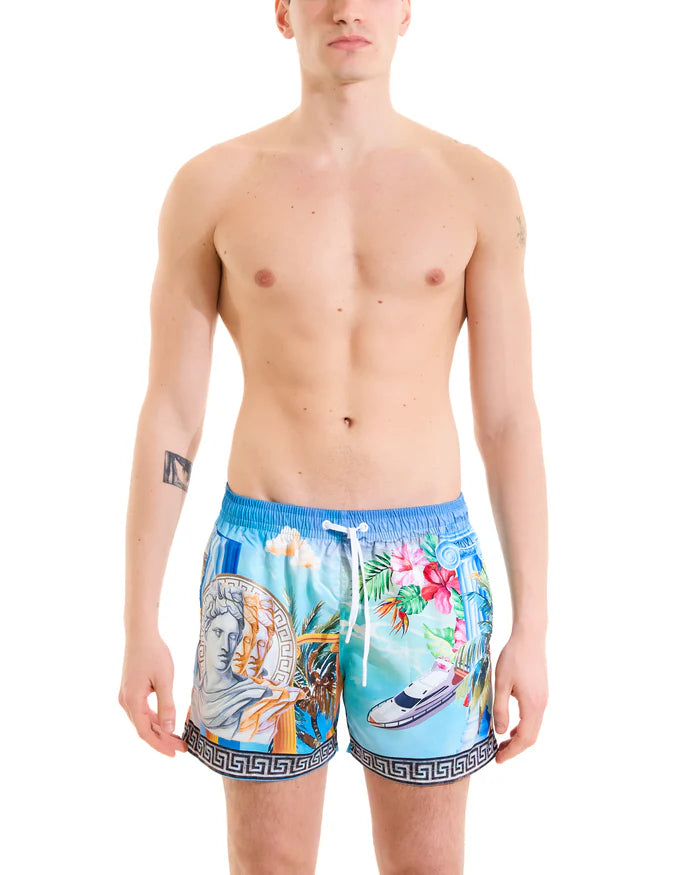 Move uomo costume Boxer Saint Vincent stampato PRINT E