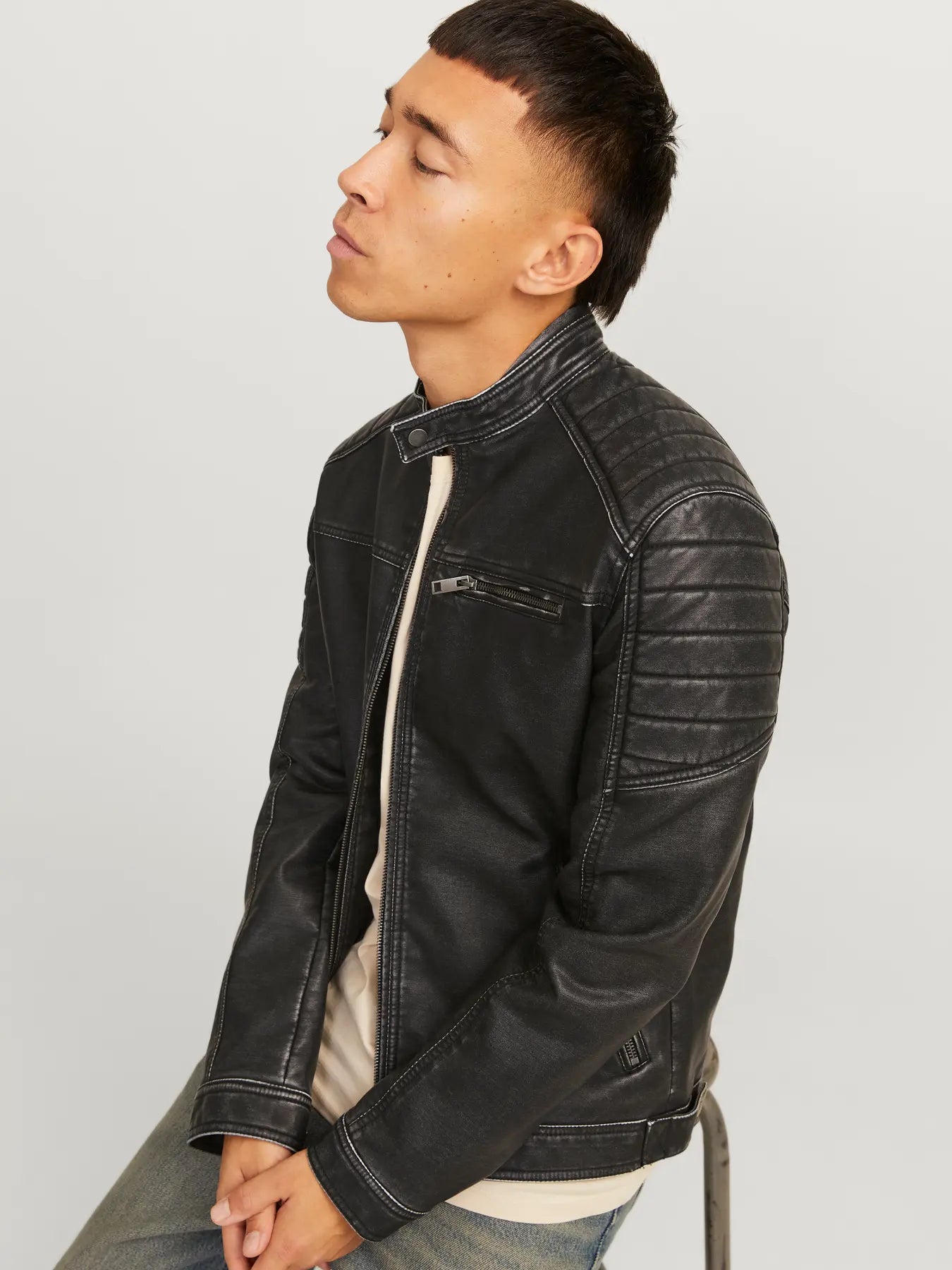 Jack & Jones uomo giubbino Rocky 12273226Noos Black