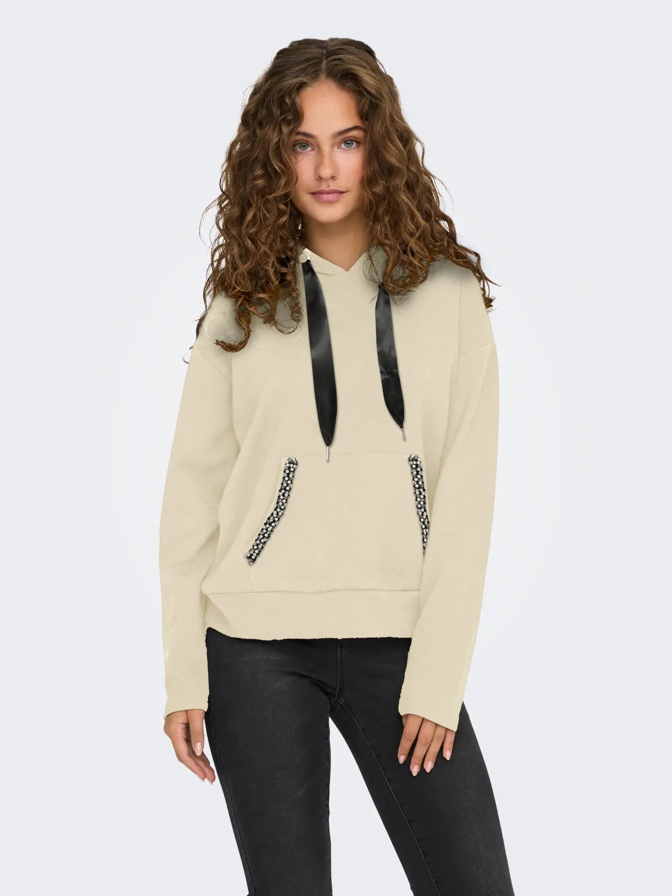 Only donna felpa Fancy 15303838 Birch