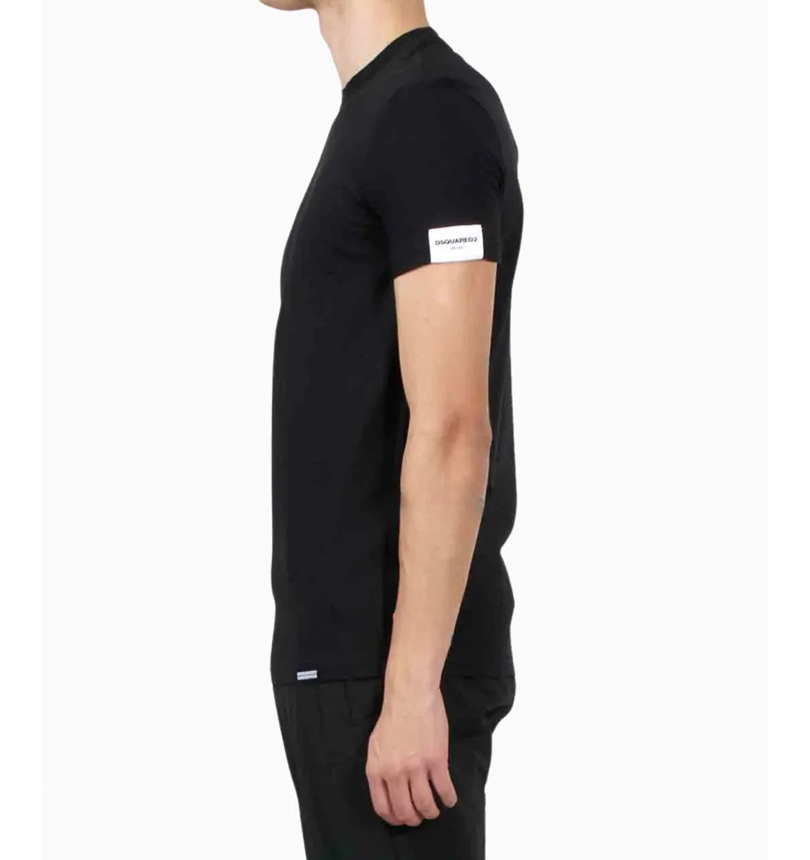 Disquared uomo t-shirt Round Neck D9M205720 001 Nero