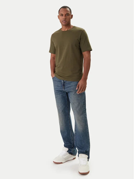 Jack & Jones uomo t-shirt Organic 12156101 Olive Nig