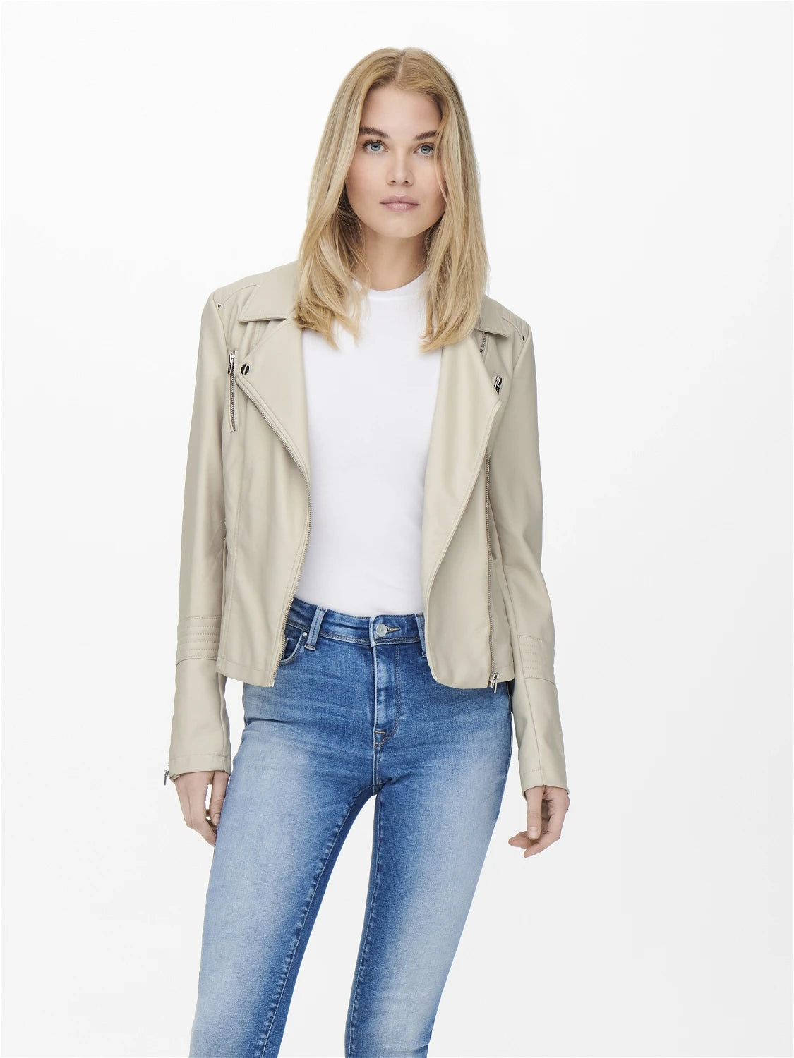 Only donna giubbino Gemma Faux 15153079 Beige