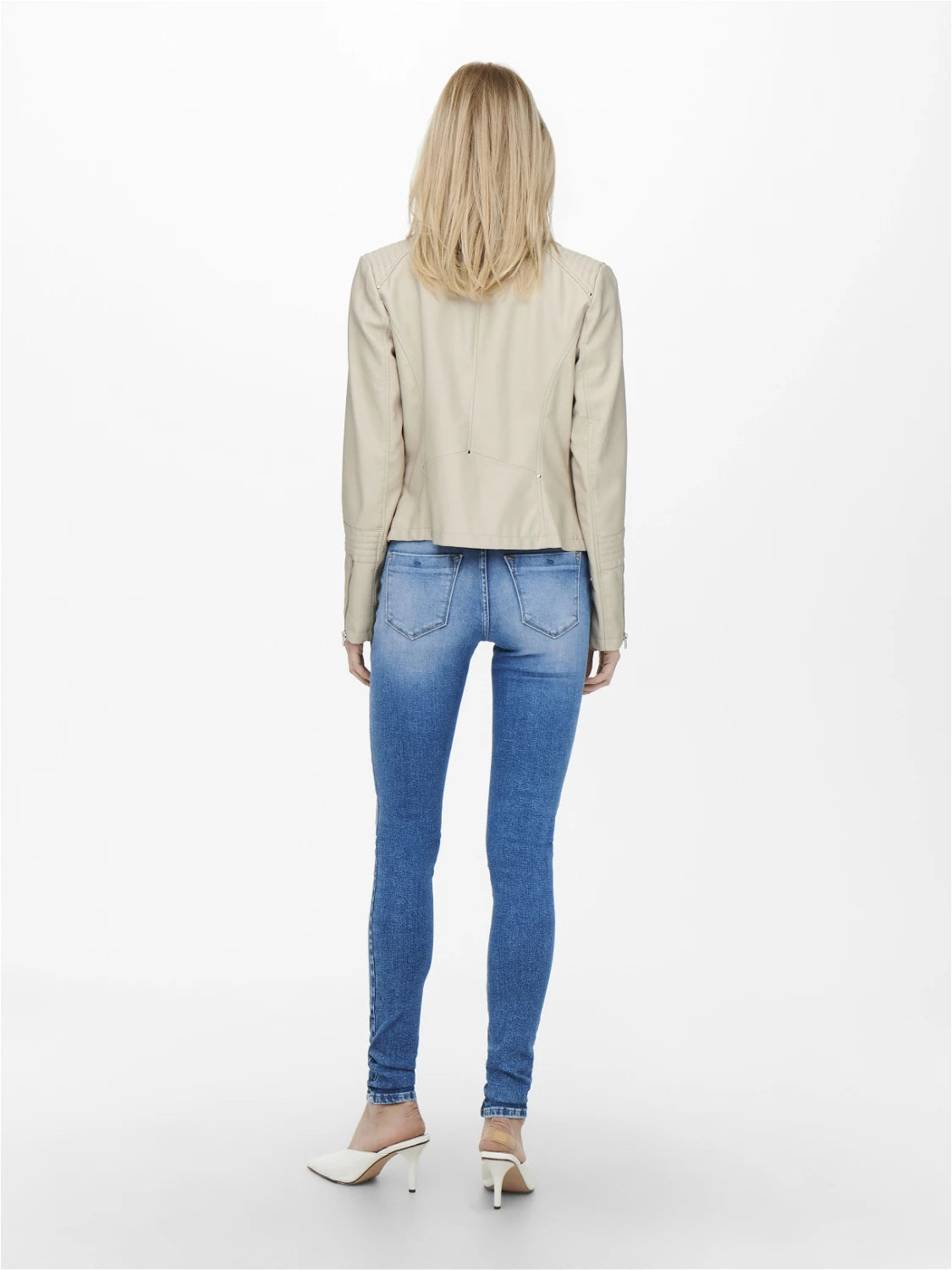 Only donna giubbino Gemma Faux 15153079 Beige