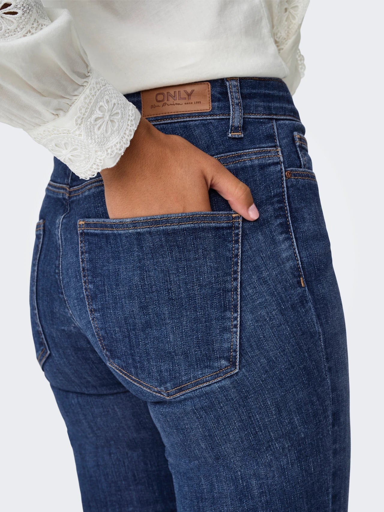 Only donna jeans Ann Mid Flared 15337824 Dark Blue