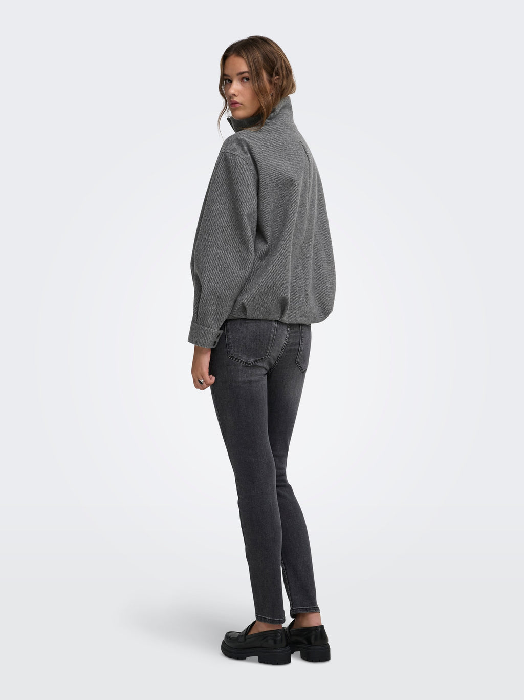 Only giubbino ASTA HIGH 15384778 DARK GREY