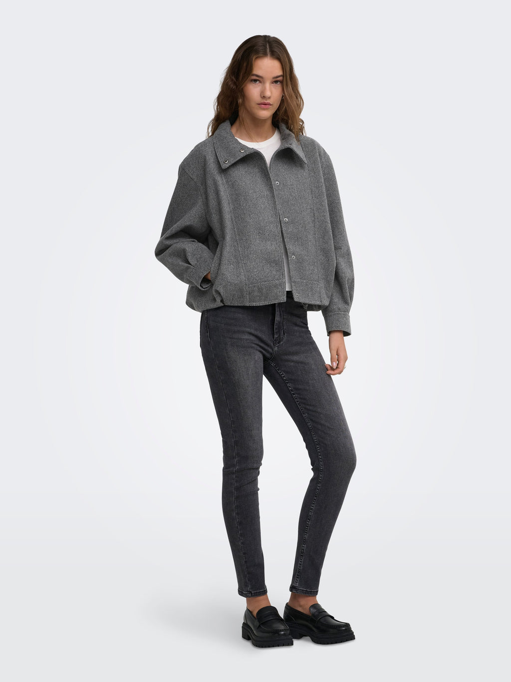 Only giubbino ASTA HIGH 15384778 DARK GREY