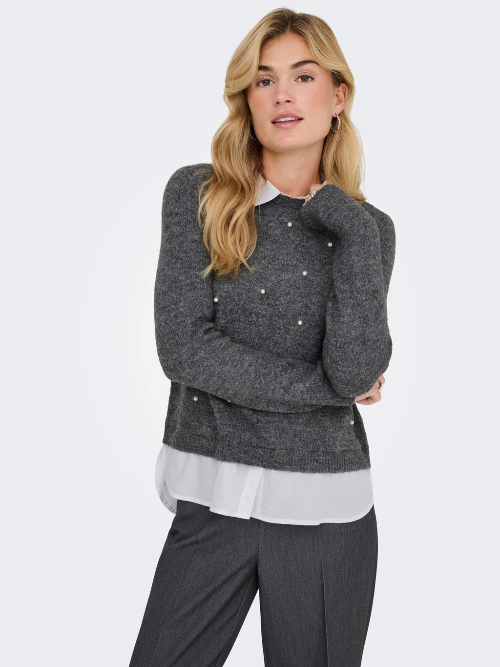 Only donna maglia Dolly mix Pearl 15353350 MediumGre