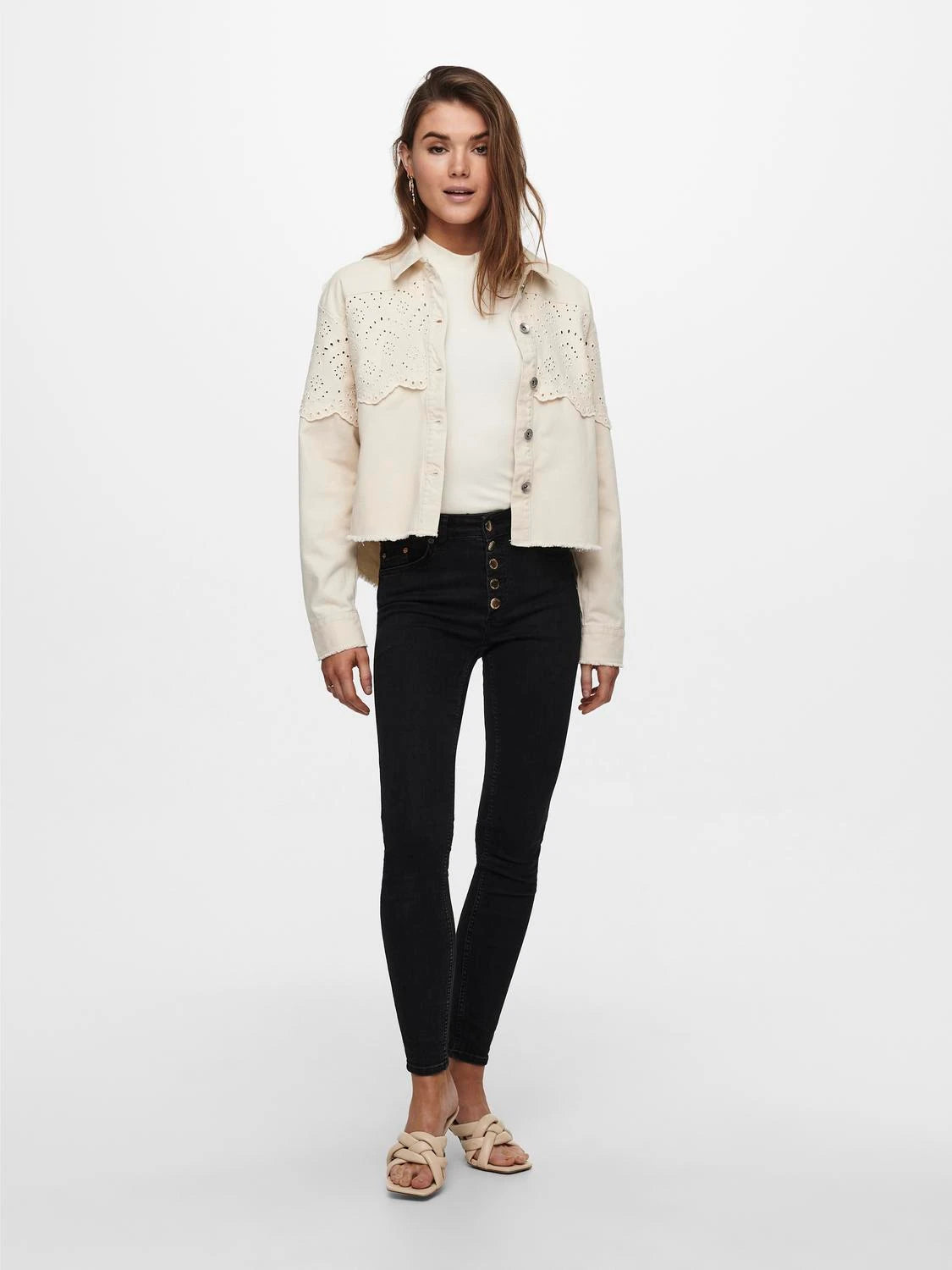 Only donna giubbino Elena Crochet 15232378 moonbeam