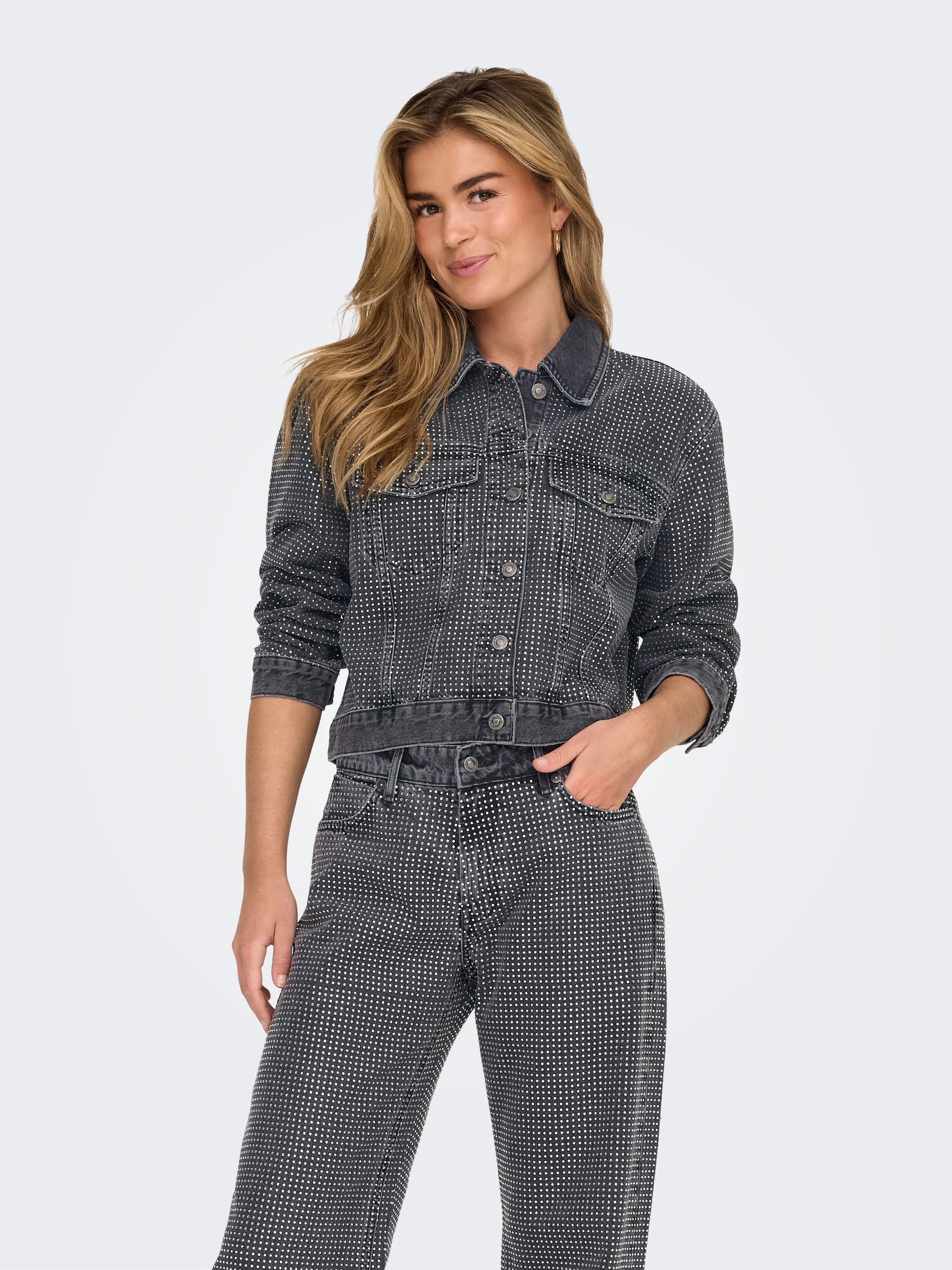 Only donna giubbino Hudson 15332586 Grey Denim