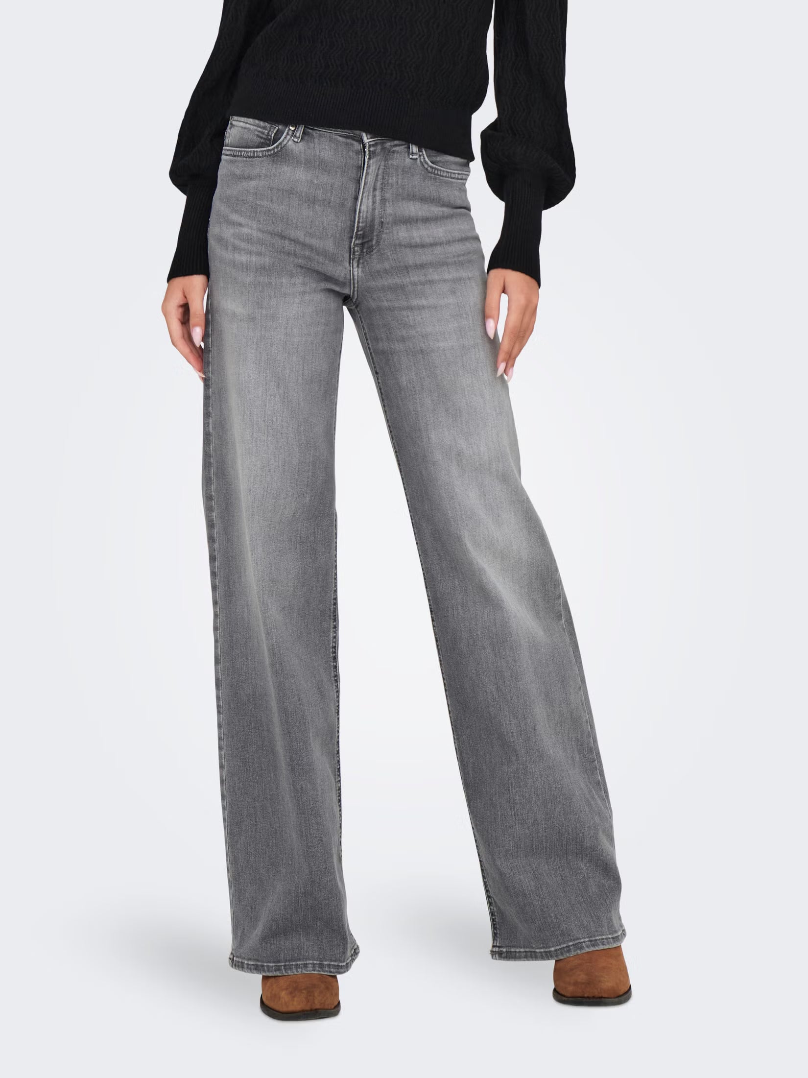 Only donna jeans Cobain Reg Wide 15352128 MediumGrey