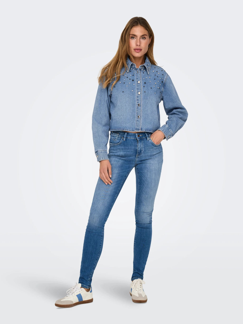 Only donna camicia Maggie May 15358233 Black Denim