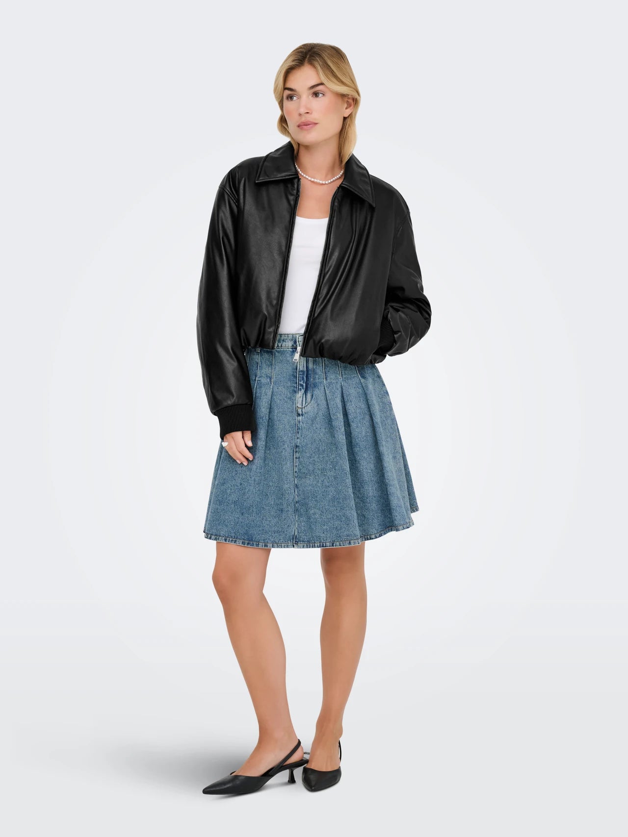 Only donna giubbino Marie Faux Leather 15349548 Blac