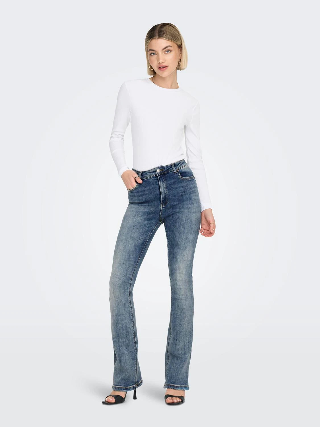 Only donna jeans Mila Flared 15244147 Blue / Medium Blue Denim