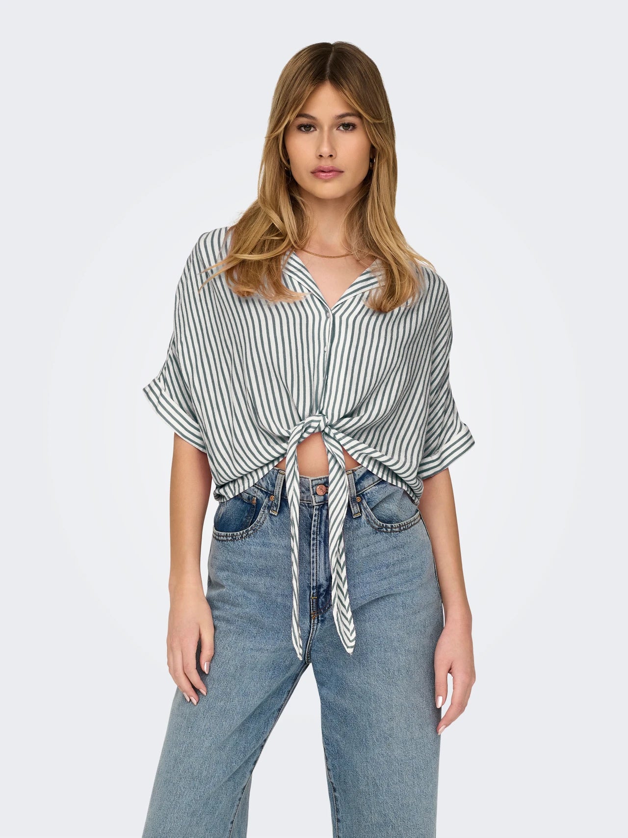 Only donna camicia paula Life 15281497 balsam Green