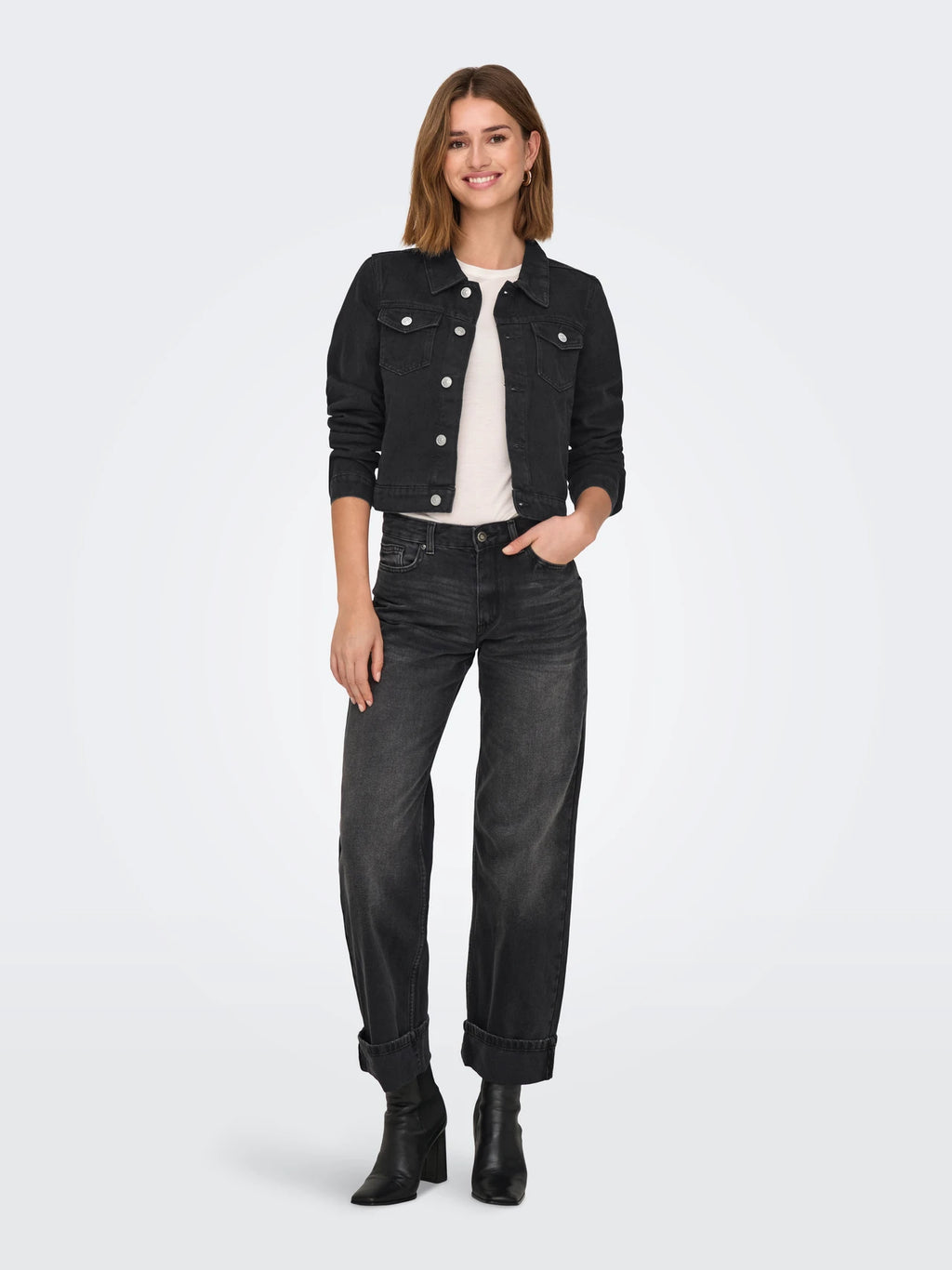 Only donna giubbino Rillo 15346962 Black Denim