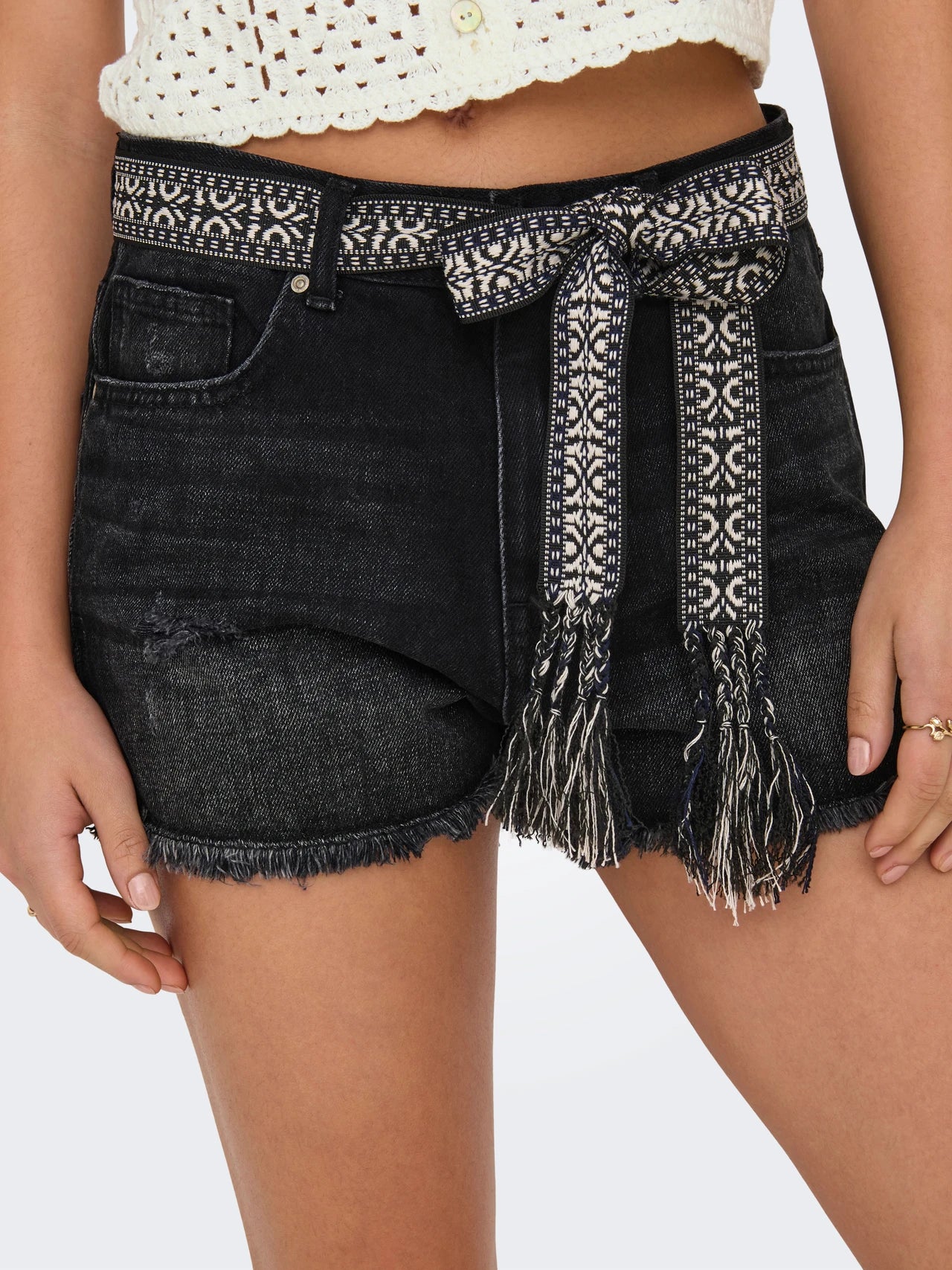 Only donna short Robyn Vintage 15255539 Washed Black
