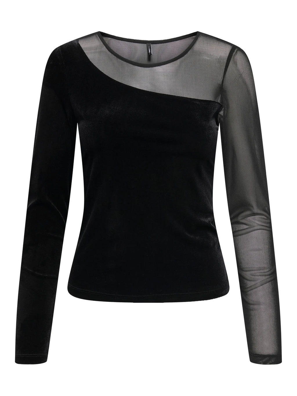 Only donna t-shirt Smooth Mesh 15360668 Black
