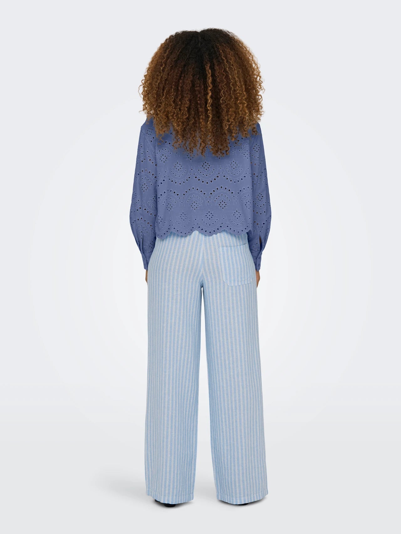 Only donna camicia Valais noose 15269568 Blue Indigo