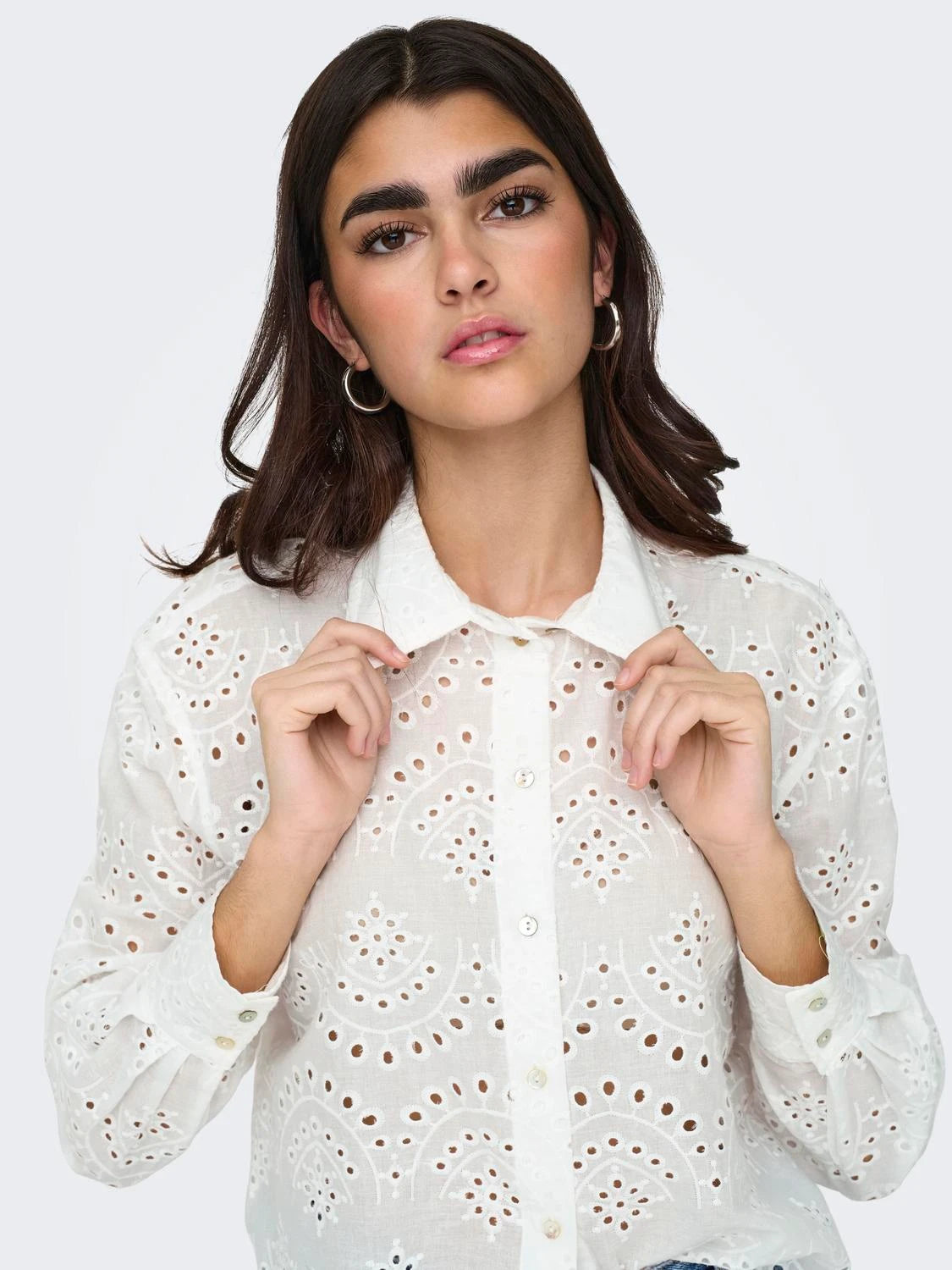 Only donna camicia Valais noos 15269568 Cloud Dancer