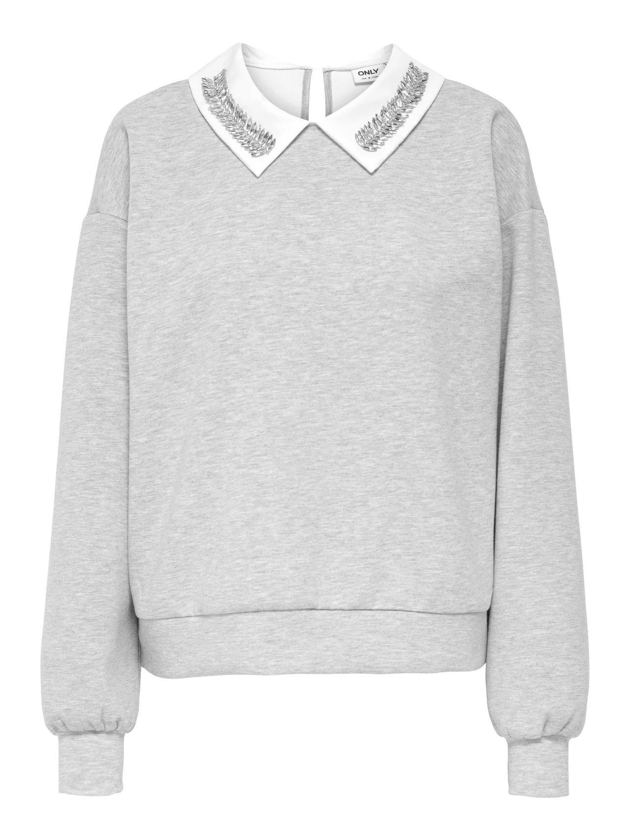 Only donna felpa Willow 15356097 Light Grey Melange