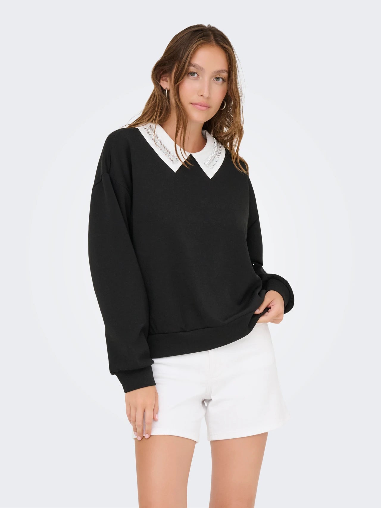 Only donna felpa Willow 15356097 Black