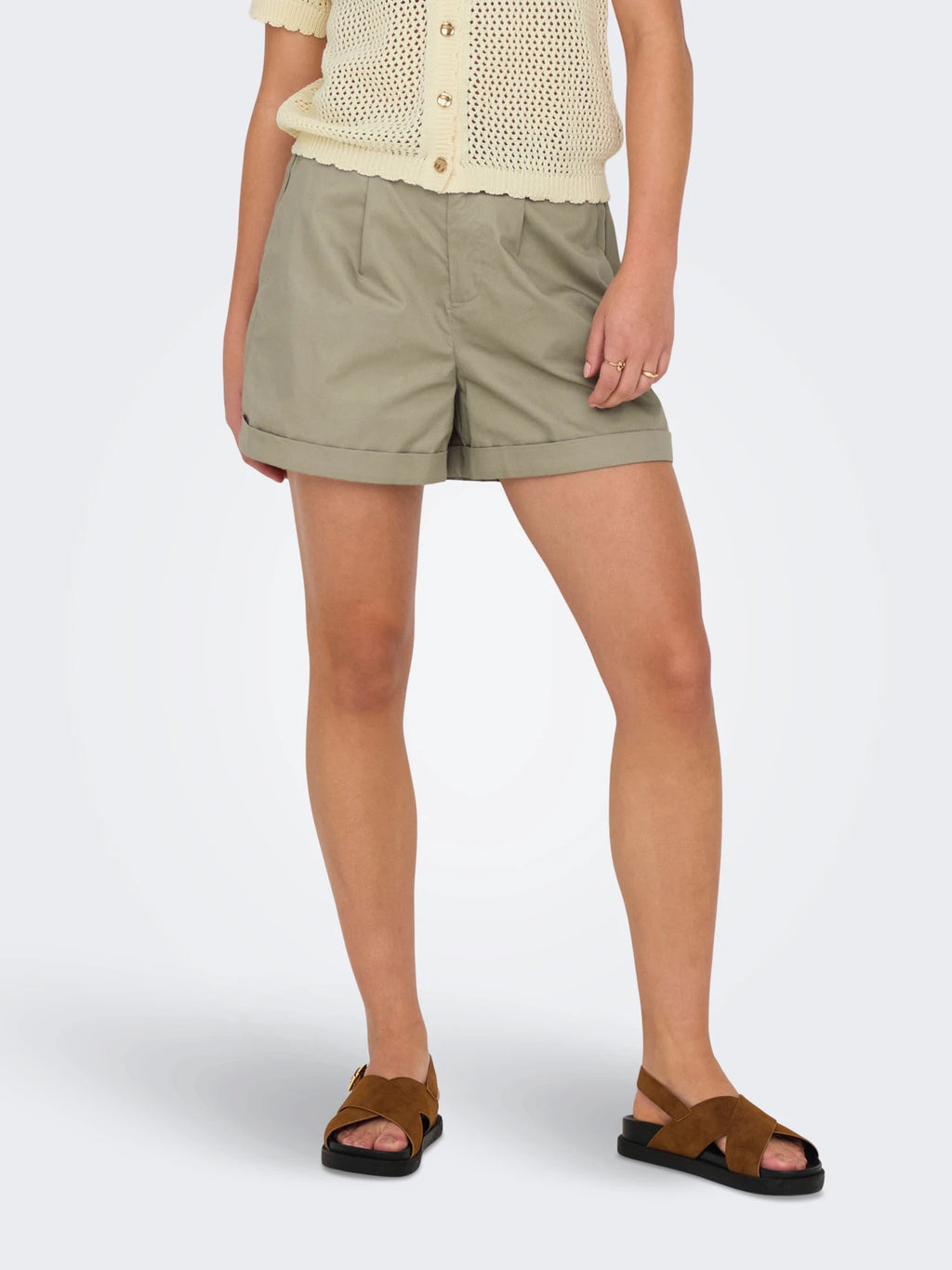 Only donna short Zora Chino 15344541 Oxford Tan