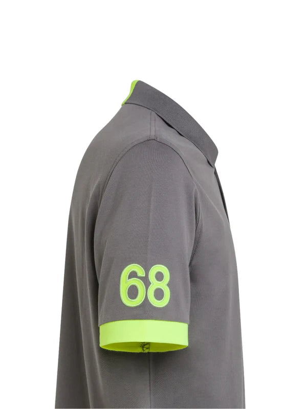 Sun68 uomo polo LOGO FLUO S/S A34122 99 INCHIOSTRO