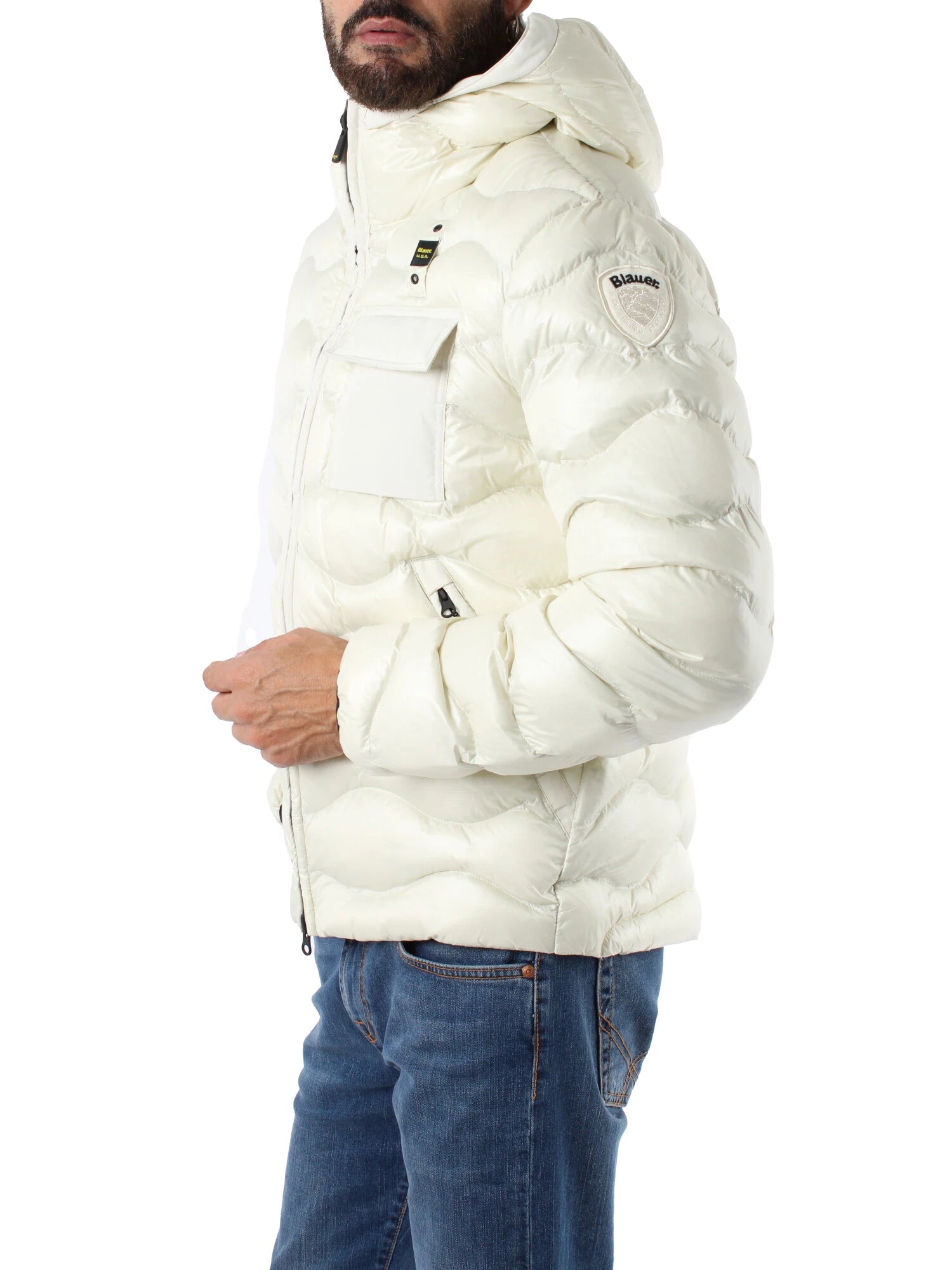 blauer uomo giubbino bryant 24WBLUC02056 129ei Bianco