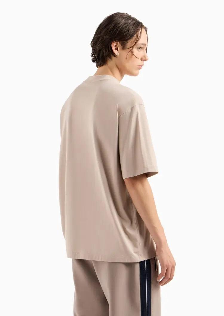 armani exchange uomo maglia 6DZMJF ZJLFZ 17AB Beige