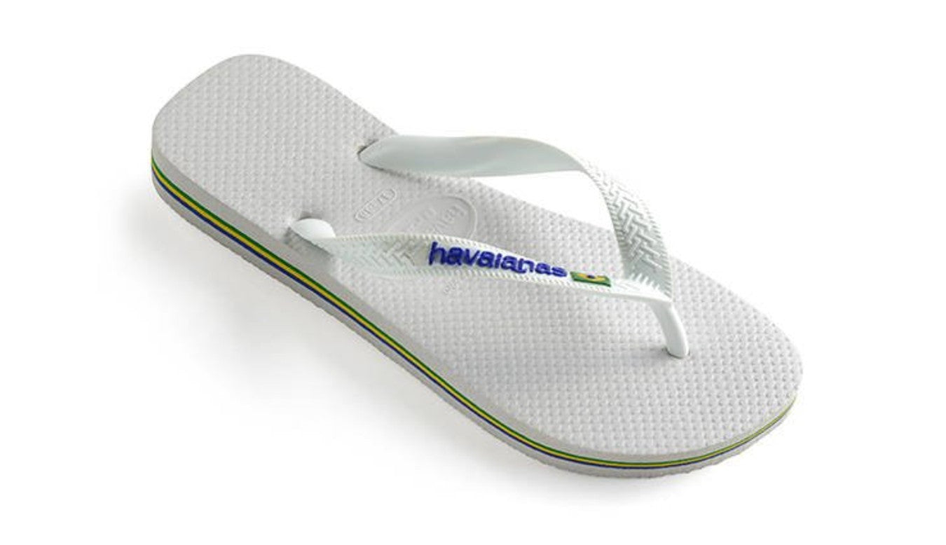 Havaianas uomo infradito Brasil Logo 4110850 0001 Bianco