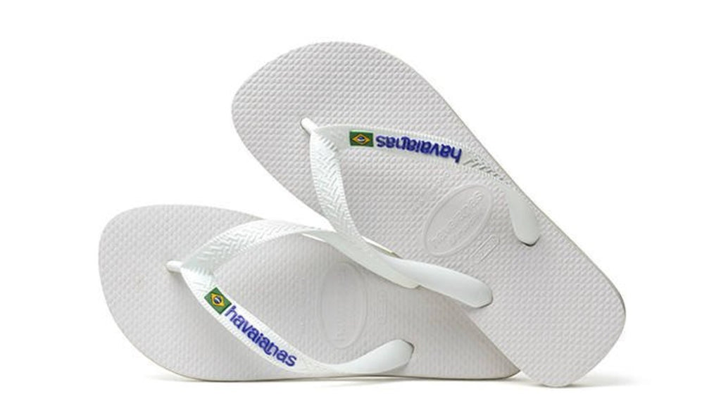 Havaianas uomo infradito Brasil Logo 4110850 0001 Bianco