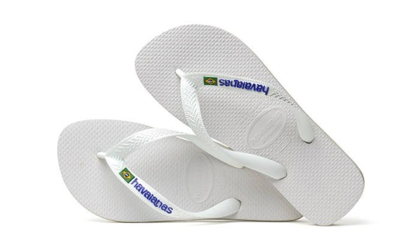 Havaianas uomo infradito Brasil Logo 4110850 0001 Bianco