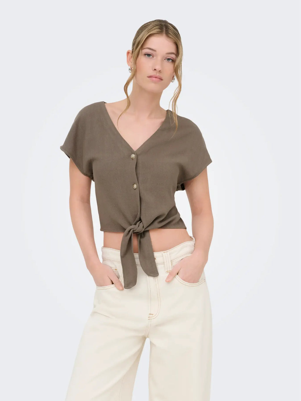 Only donna camicia SIESTA KNOT LIN 15322270