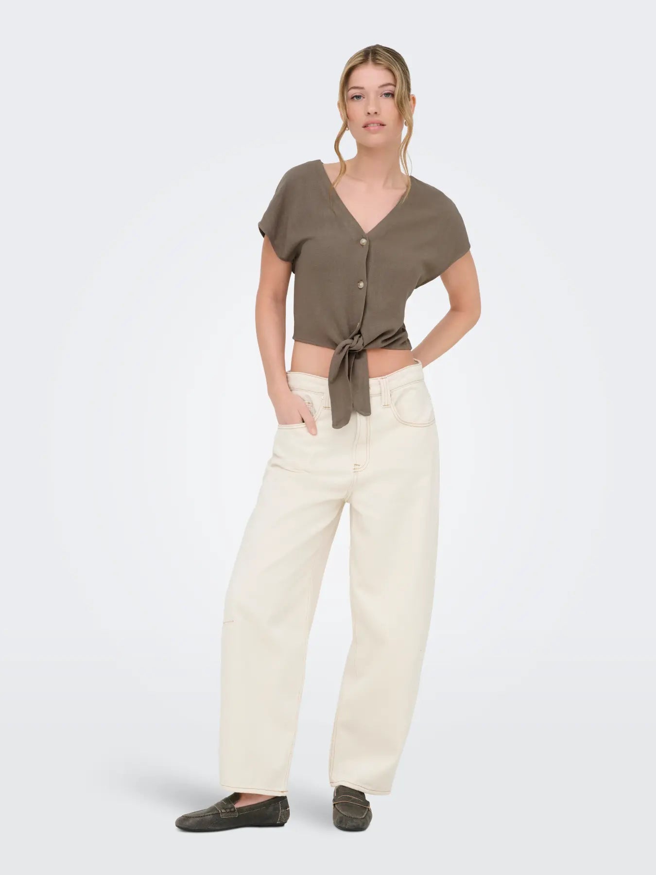 Only donna camicia SIESTA KNOT LIN 15322270