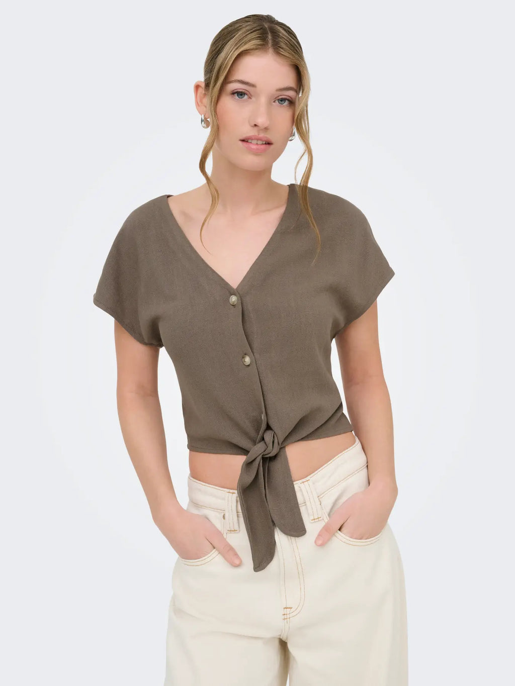 Only donna camicia SIESTA KNOT LIN 15322270