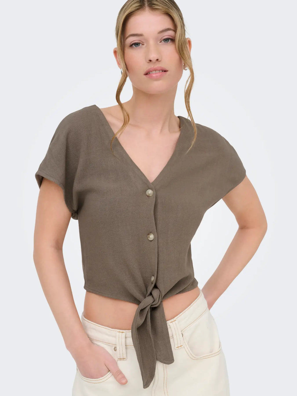Only donna camicia SIESTA KNOT LIN 15322270