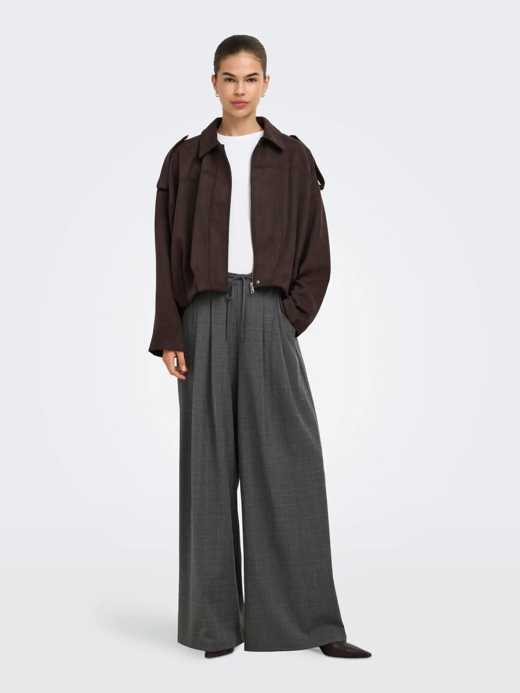 Only pantalone ENIA 15376501 Dark Grey Melange