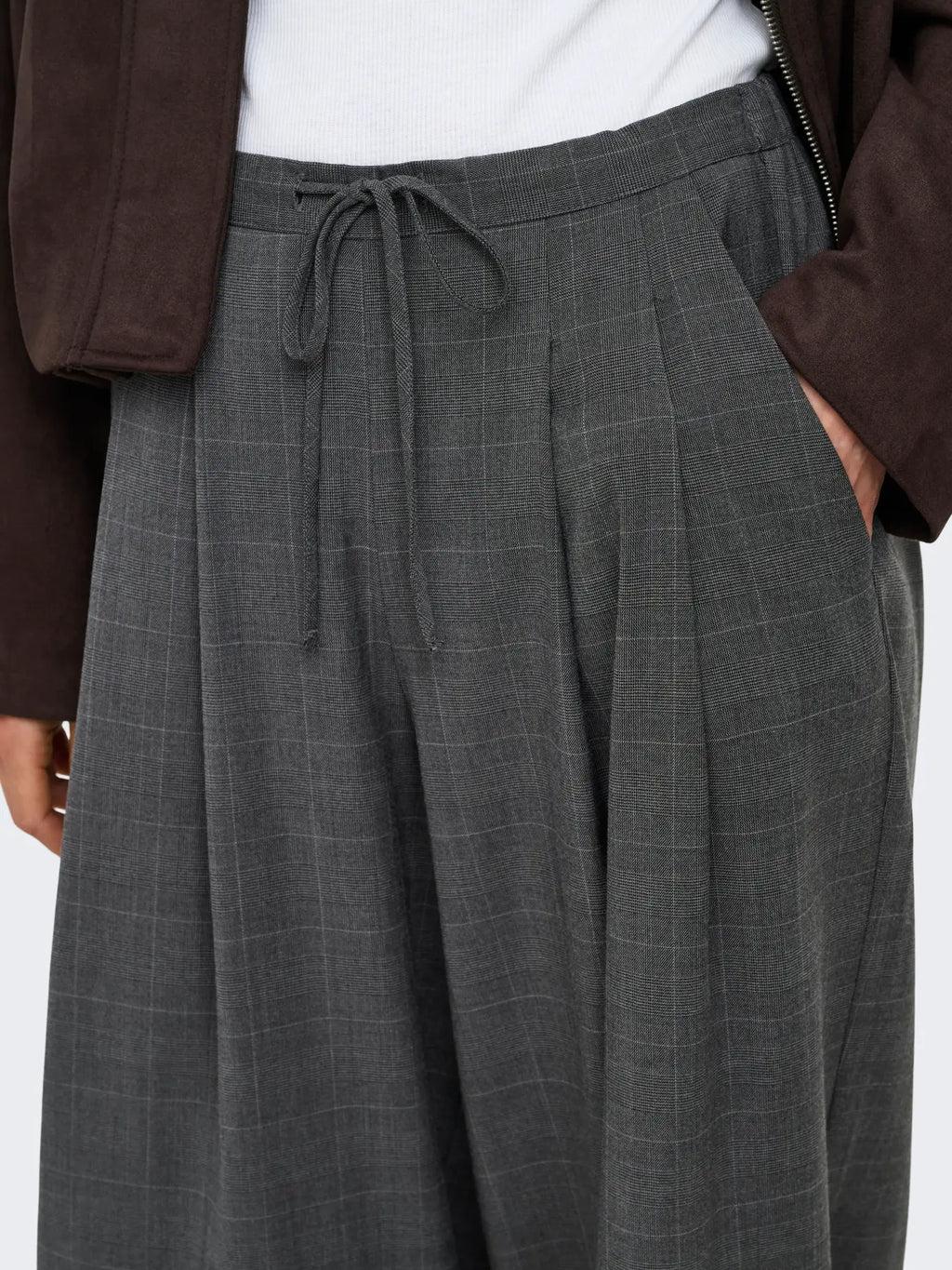 Only pantalone ENIA 15376501 Dark Grey Melange