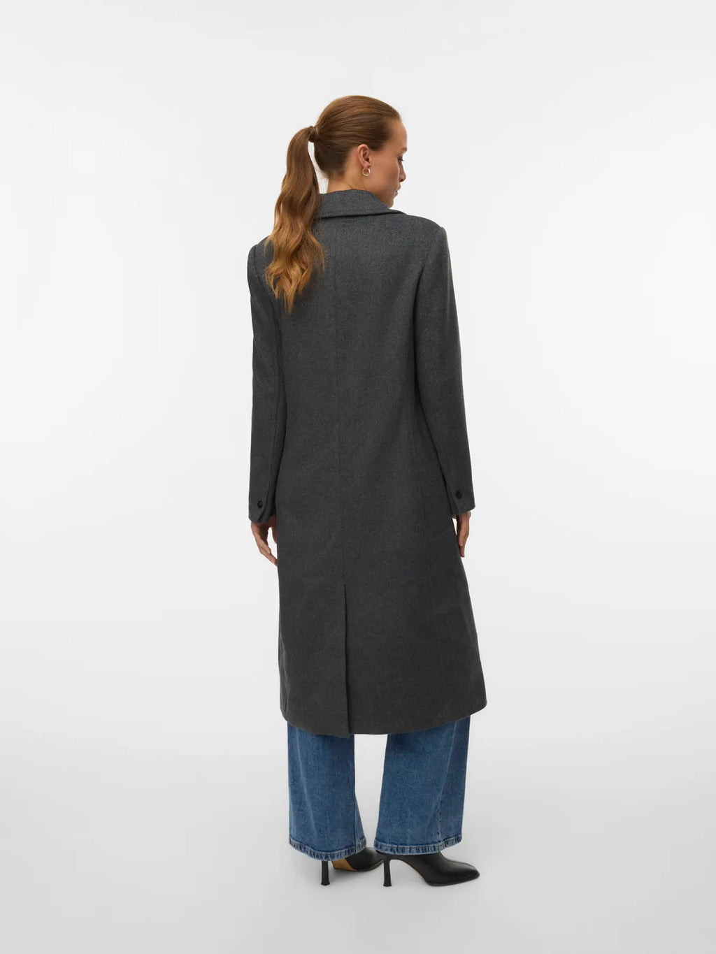 Vero Moda donna cappotto Garner Long 10333998 M.Grey