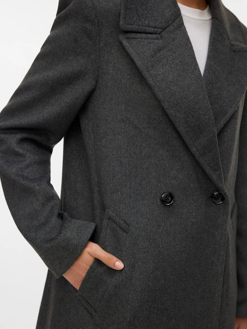 Vero Moda donna cappotto Garner Long 10333998 M.Grey