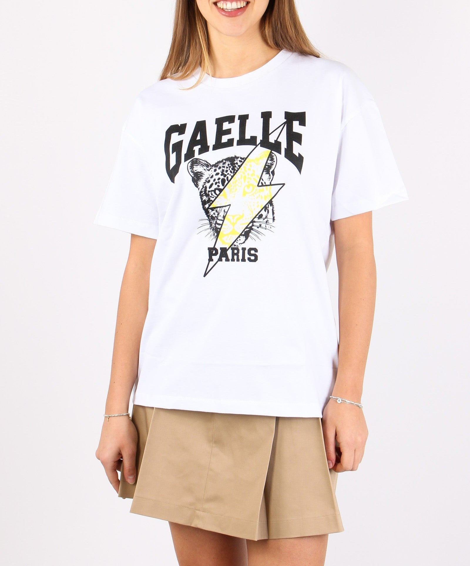 Gaelle donna t-shirt GAABW04524 - PTTS0037 - BI01 bianco