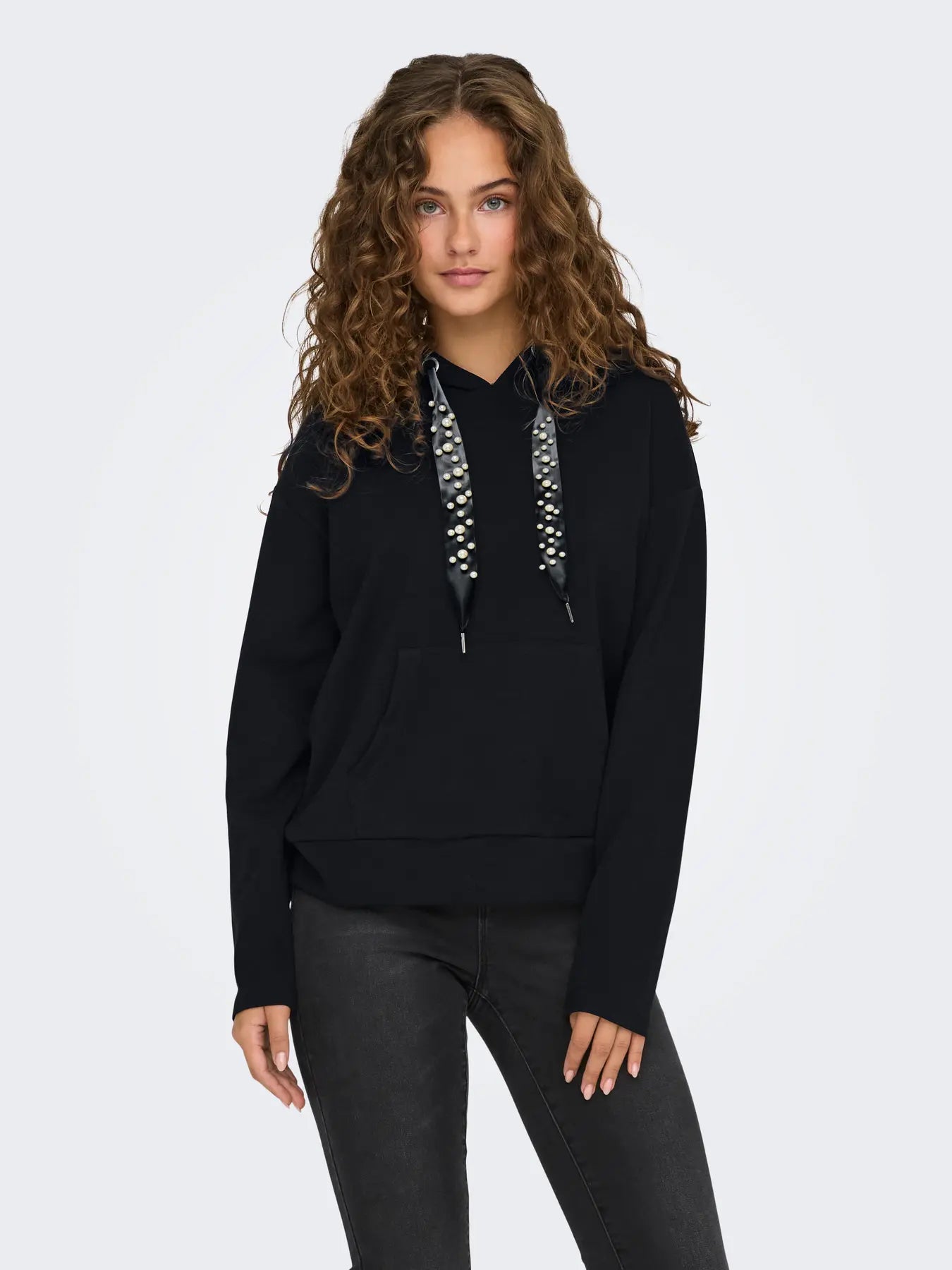 Only donna felpa Fancy 15303838 Black