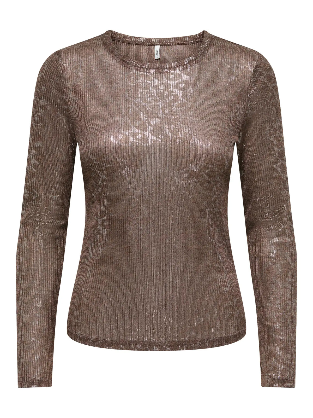 Only maglia MIRINDA 15383583 Coffee Bean Metal leo