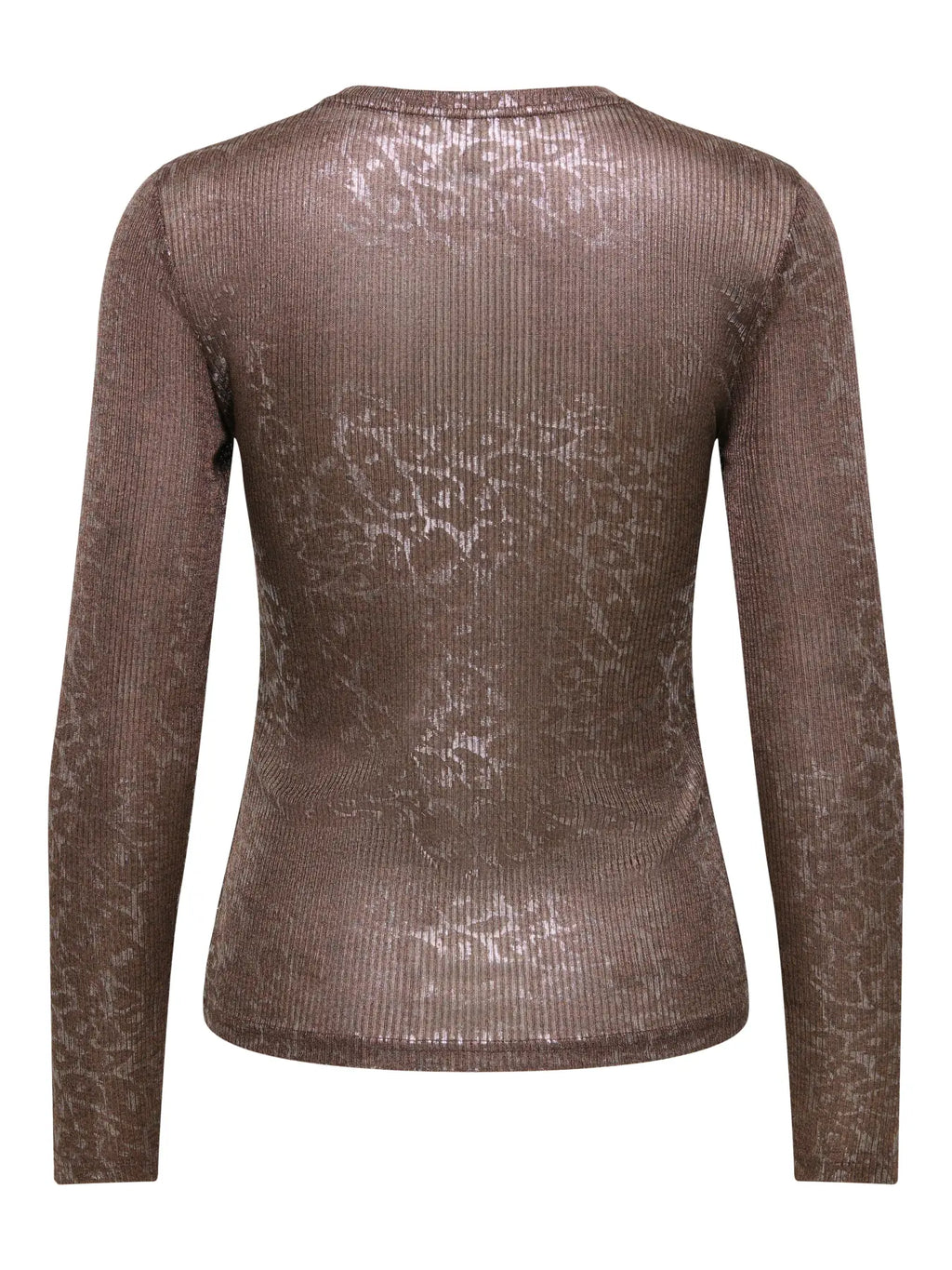 Only maglia MIRINDA 15383583 Coffee Bean Metal leo