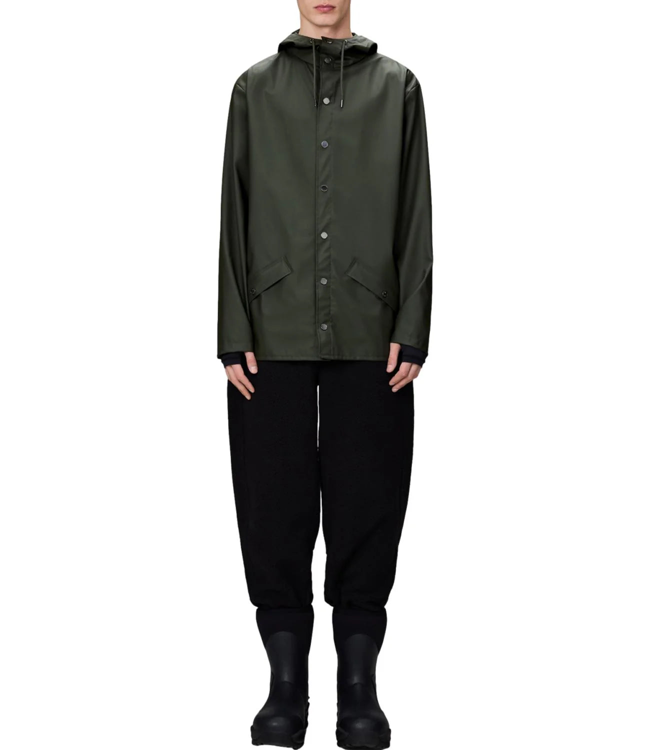 Rains uomo giubbino jacket RA12010 I25 Green
