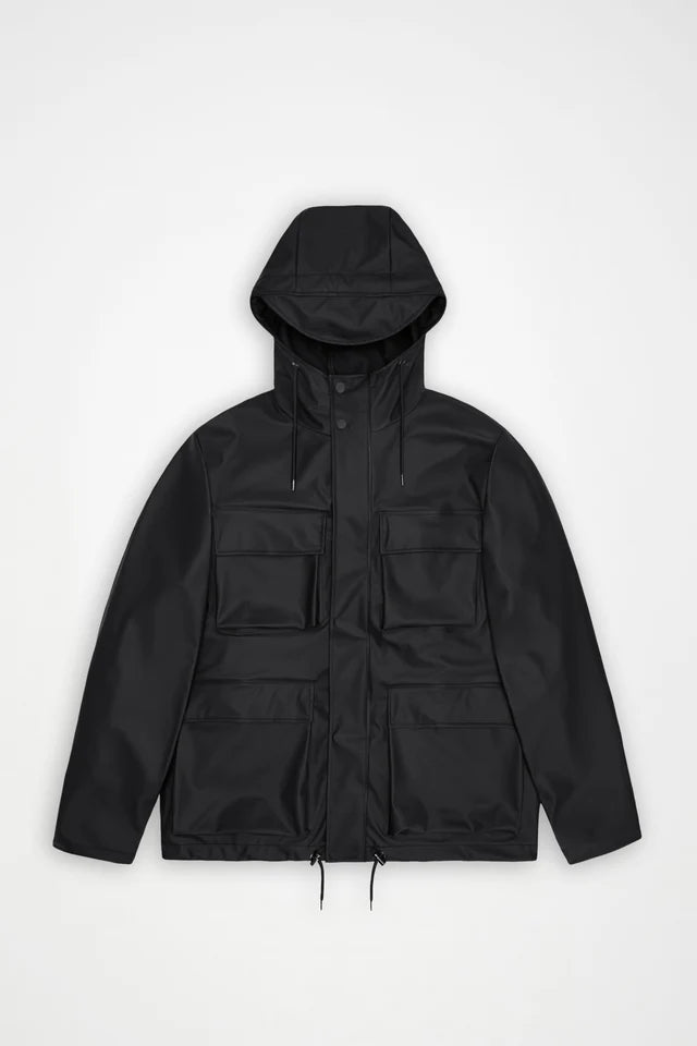 Rains giubbino Pocket Jacket W3 Black 12210