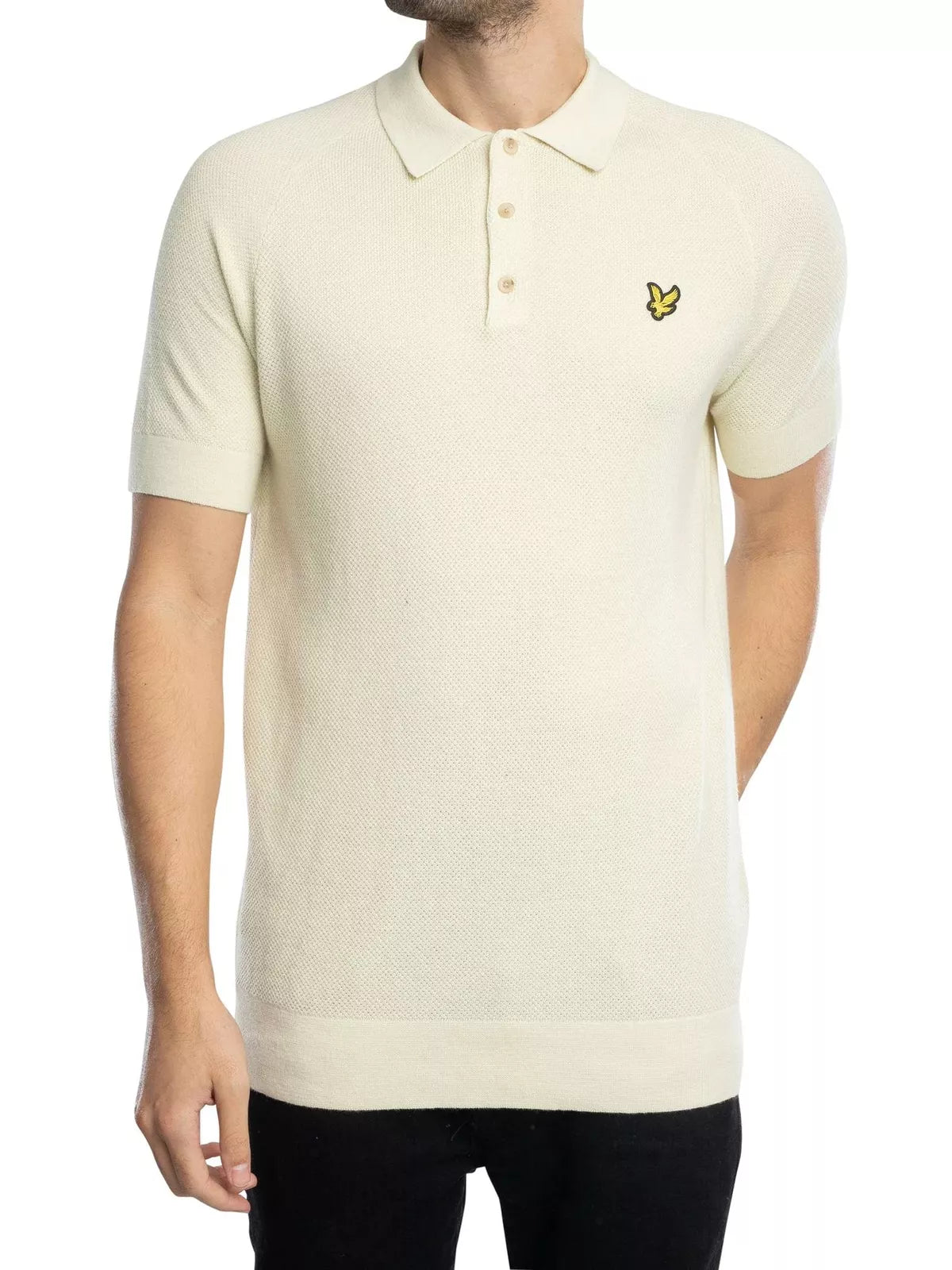 Lyle & Scott uomo maglia polo LinenBlend KN2215V x58