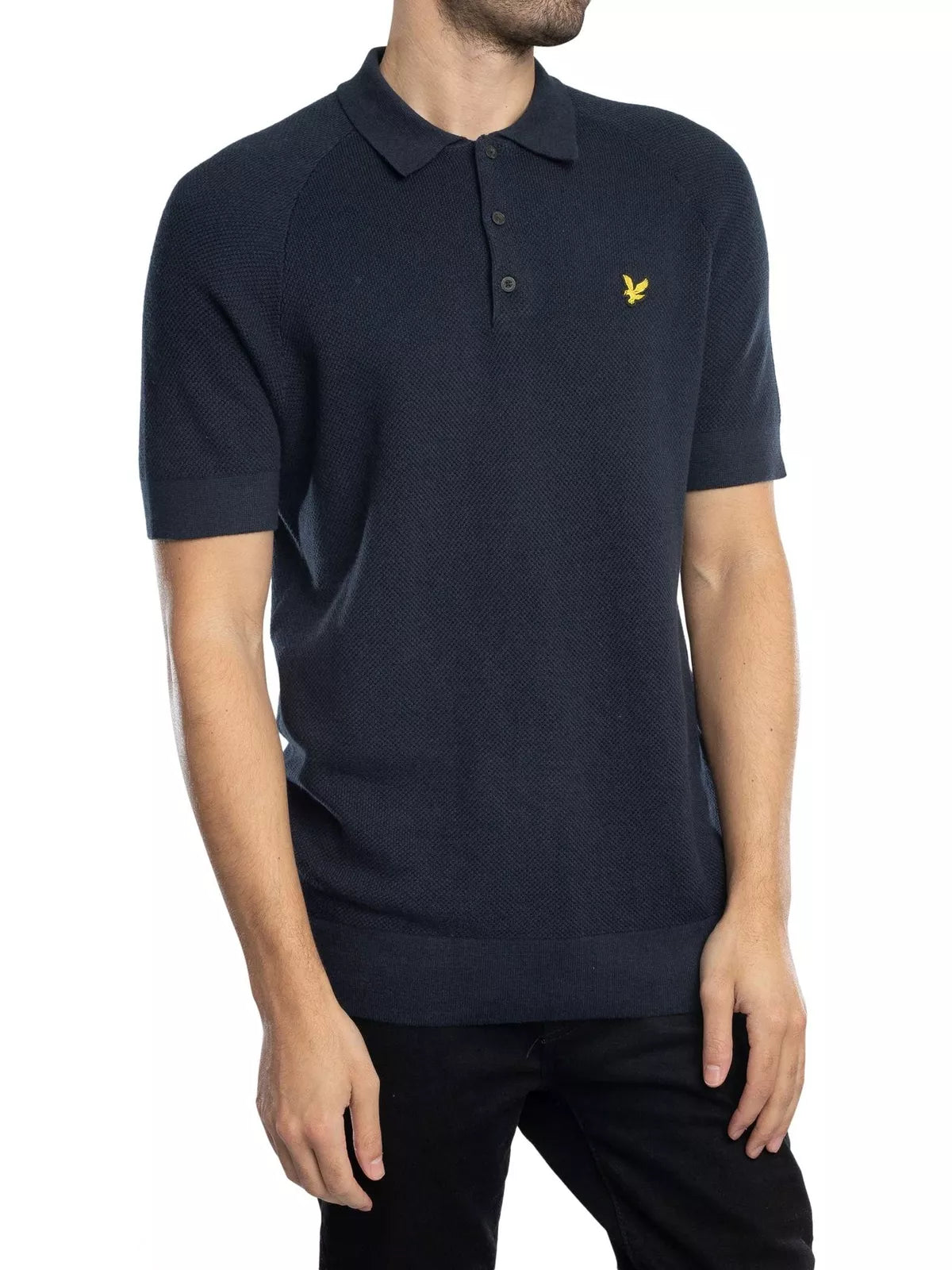 Lyle & Scott uomo maglia polo Linen Blend KN2215V z27