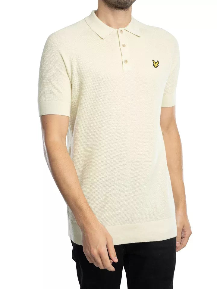 Lyle & Scott uomo maglia polo LinenBlend KN2215V x58